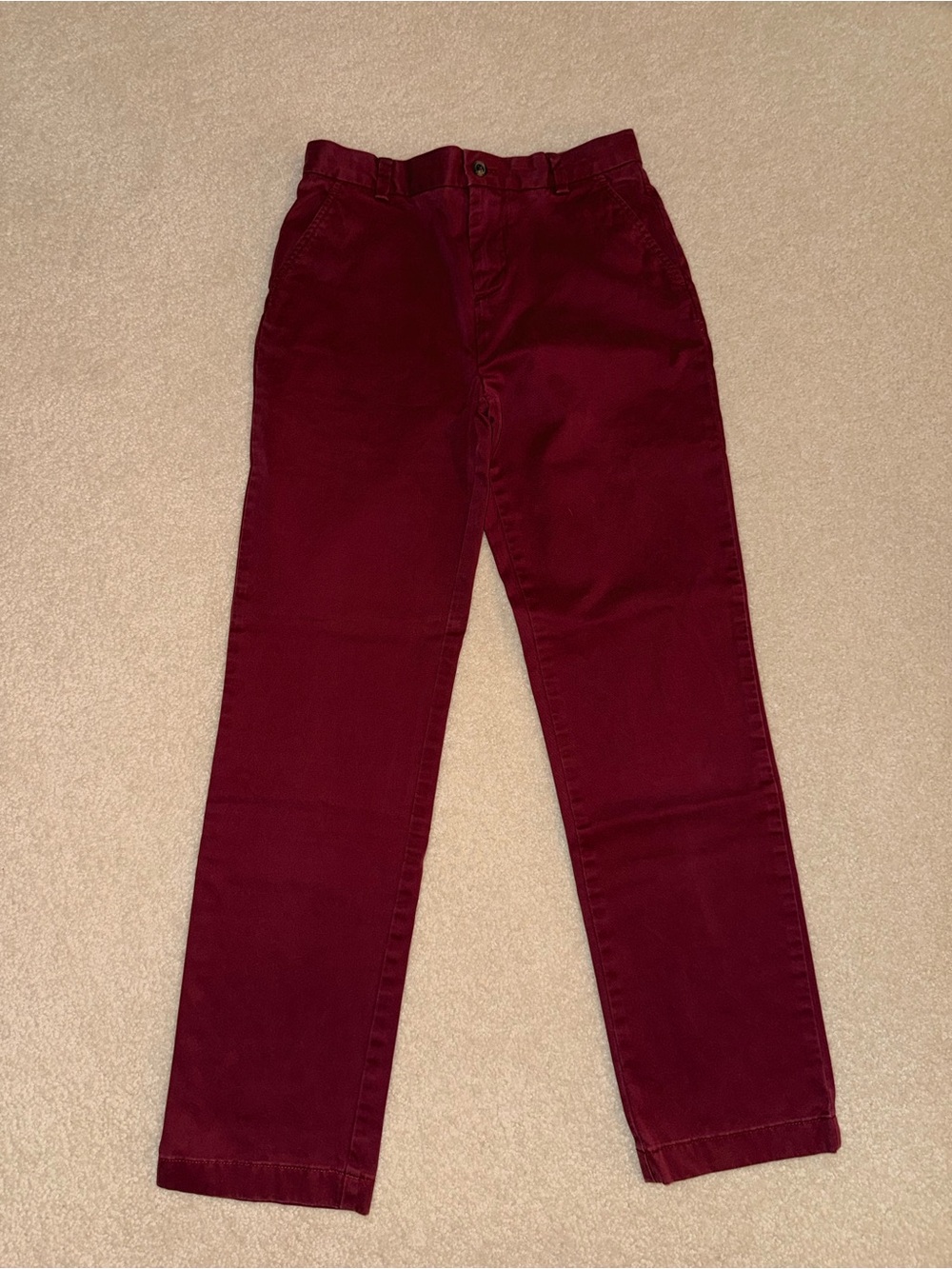 Brooks Brothers Deep Wine Kids Chinos
